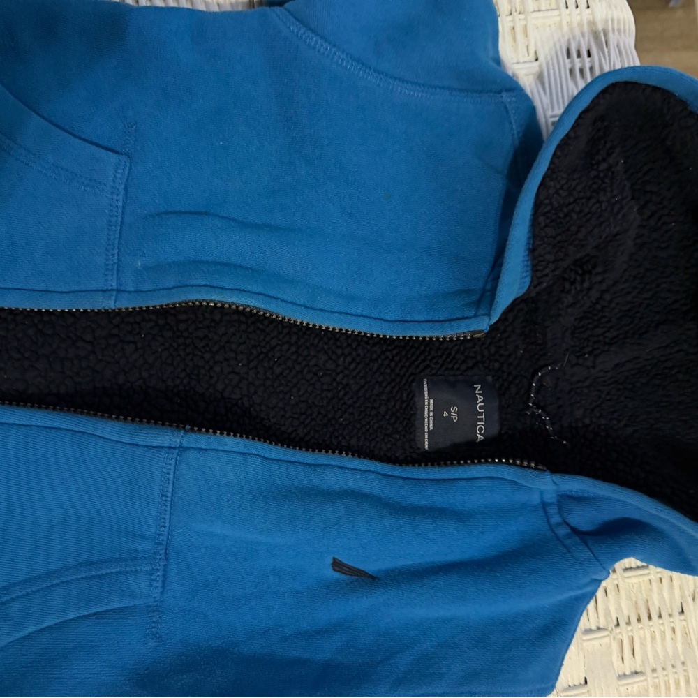 Nautica Teal Fleece Hoodie kids 4 years